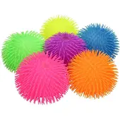 Johntoy Fluffy bal speelgoed 23cm kleurrijk knijpbaar - 1 kleur willekeurig geleverd