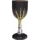 Smiffys Horror kelk - 4x - beker - zwart - Gotisch - Halloween - wijnglas - drinkbeker - horror