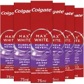 Colgate 6x Tandpasta Max White Purple Reveal 75 Ml