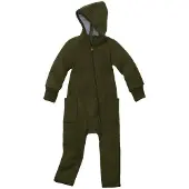 Disana - Kid's Zipp-Overall - Overall 98/104, olijfgroen
