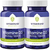 Vitakruid 2x Vitamine D3 25mcg 120 tabletten