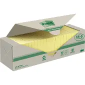 Post-It Zelfklevende memoblaadjes 76 x 76 mm Kanariegeel 100 vellen Voordeelverpakking 18 + 6 gratis
