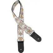 Gaucho GST-192-08 gitaarband, 2” jacquard weefsel, leren slips, veel kleuren