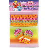 Heless Poppenkleding Hoofdband Met Wanten Oranje 35-45 Cm