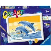 Ravensburger Creart Schilderen op nummer springende dolfijnen