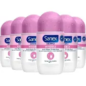 Sanex - Deodorant - Roller - pH Balance Dermo - Invisible - 50ml x 6