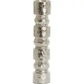 Light & Living Kaarsenhouder Ø9x41 cm AKTA ruw nikkel (Zilver, 9x41x9cm)