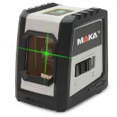 MaKa Groene Kruislijnlaser Zelfnivellerend - USB-C oplaadbaar - 0,3 mm/m - 20 M - Magnetisch op te hangen - Bouwlaser
