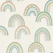 Dutch Wallcoverings - Dream Catcher- Rainbow Green/Teal - 13283