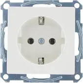 Schneider Electric System M - Wandcontactdoos met randaarde - Inbouw - Wit