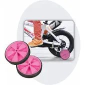 Voltano Zijwieltjes – Roze – 12-20 Inch