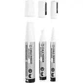 Creativ Company CC Chalk Markers Set 3 stuks Wit