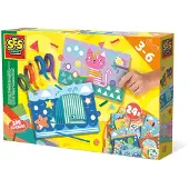 SES Creative Ik Leer Plakken en Vormen Herkennen - 24 Kaarten - Vanaf 3 Jaar - Stickeren - Schoencadeautjes Sinterklaas