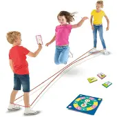SES Creative Jump! Animals Card Game - Bungee Jumping for Kids Ages 3 and Up -