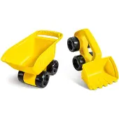 Hape Duo Excavator Geel Kinderen