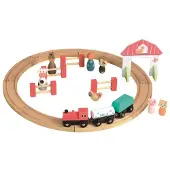 Egmont Treinbaan hout met trein en figuurtjes 45x45 cm