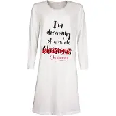 Temptation Dames Nachthemd - Slaapkleed - Wit - Maat S
