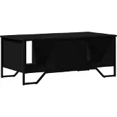 vidaXL Salontafel 100x51x40 cm bewerkt hout zwart