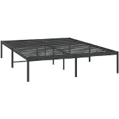 vidaXL Bedframe metaal zwart 140x200 cm