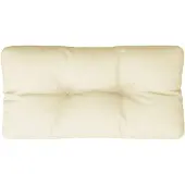 vidaXL Palletkussen 70x40x12 cm stof crèmekleurig