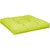 vidaXL Palletkussen 70x70x12 cm stof heldergroen
