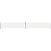 vidaXL Windscherm uittrekbaar 160x1200 cm crèmekleurig