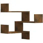 vidaXL Hoekwandschappen 2 st 40x40x50 cm bewerkt hout sonoma eiken
