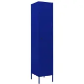 vidaXL Lockerkast 35x46x180 cm staal marineblauw