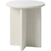 Scandinavian Living Bijzettafel Palma rond ø 50 cm in grijs-beige lak