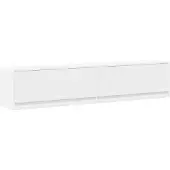 vidaXL Tv-wandmeubel met LED-verlichting 180x31x38 cm wit