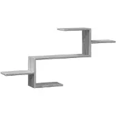 vidaXL Wandschap 104x15x49 cm bewerkt hout grijs sonoma eikenkleurig