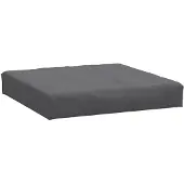vidaXL Palletkussen 60x60x9,5 cm stof gemêleerd antracietkleurig
