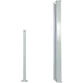 vidaXL Windscherm uittrekbaar 120x300 cm grijs