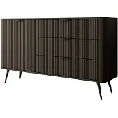 Meubella Dressoir Lima - Zwart - 138 cm