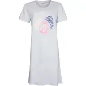 Temptation Dames Nachthemd - Bigshirt- Licht Blauw - Maat L