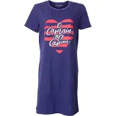Temptation Dames Bigshirt - Nachthemd - Blauw - Maat S