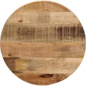 vidaXL Tafelblad rond Ø 60x1,5 cm massief ruw mangohout