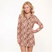 Lingadore Night Nachthemd Smoke | Maat: XXL | Kleur: Roze/Print