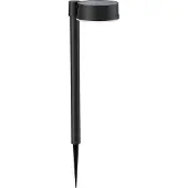 Philips LED grondspies lamp Vynce, Ø kop 11,2 cm Vynce, zwart, Kunststof, Modern, Solar buitenverlichting