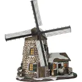 Luville Molendam Boerderijmolen | Adapter inbegrepen | 22 x 23 x 23 cm