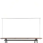 Van der leeden Tafelklem Wit 140 - 250 X 97 Cm