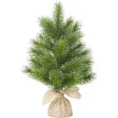 Black Box Mini Kunstkerstboom Glendon Burlap Besneeuwd Op Jute Voet D 23 H 60 Cm