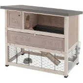 Ferplast Konijnenhok Ranch 120 Plus - Dierenverblijf - 117x69x101 cm Grijs 120