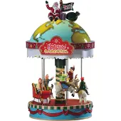 Lemax Kersthuisje Yuletide carousel 4,5V