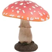 SID Tuinbeeld Paddenstoel Corey Rood / Wit 17 X 17 X 21 Cm