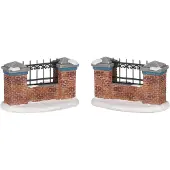 Luville Zoo stone wall 2 pieces l9xw5,5xh5,5 cm kersthuisje