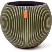 Capi Europe Vaas bol groove d21h19cm groen