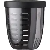 Mepal Fruit & Veggie Pot Ellipse Zwart D 10,7 H 12,7 Cm