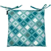 Madison Toscanekussen Grids Sea Blue (46 x 46 cm)