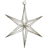 Intratuin Kerstster Arno Goud Met 25 Lampjes Warm Wit 4,5 X 30 X 31,5 Cm